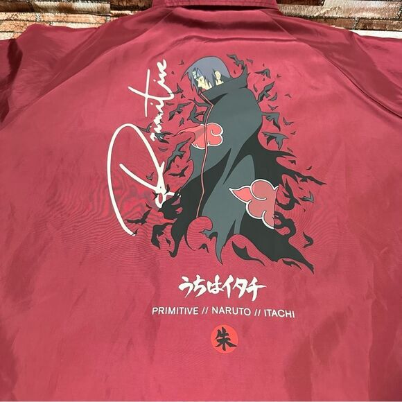 NARUTO Primitive x Naruto Burgundy Jacket XL - Picture 9 of 13